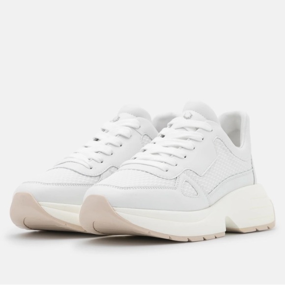 Stuart Weitzman SW, Authentic Designer, Willow Runner Mixed Media Sneakers - Picture 10 of 10